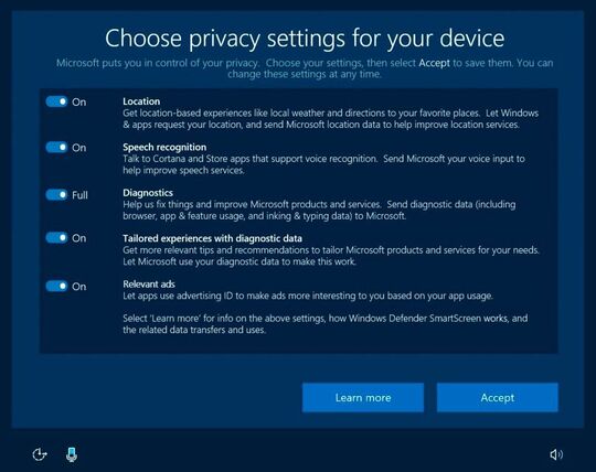 Con el tablero anunciado, los usuarios de Windows 10 deberían poder restringir el frenesí de recopilación de datos de su sistema operativo de una manera más fina y específica. Para las autoridades de protección de datos de la UE, esto no va lo suficientemente lejos: las opciones que se ofrecen están formuladas de forma demasiado vaga, los usuarios permanecen en la oscuridad.