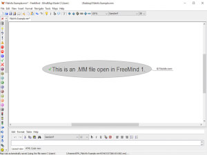 Captura de pantalla de un archivo .mm en FreeMind 1