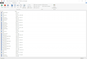 Captura de pantalla de un archivo .mrf en Bartels Media Mouse Recorder 1