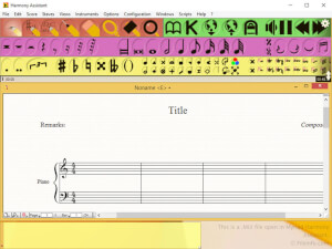 Captura de pantalla de un archivo .mui en Myriad Harmony Assistant