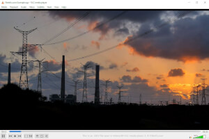 Captura de pantalla de un archivo .ogv en VideoLAN VLC media player 3