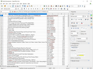 Captura de pantalla de un archivo .ots en Apache OpenOffice Calc 4.1.3